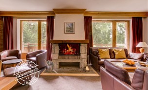 Chalet Santons - Lounge & Open Fire