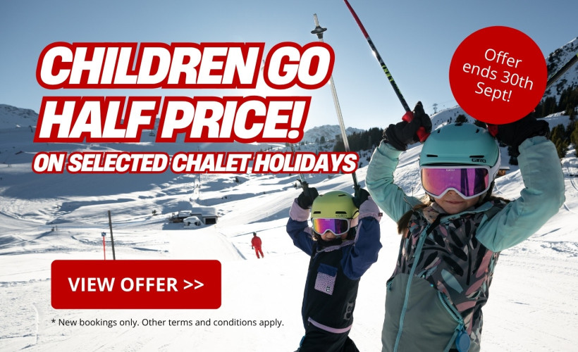 Children Go Half Price in our chalets - September Offer!