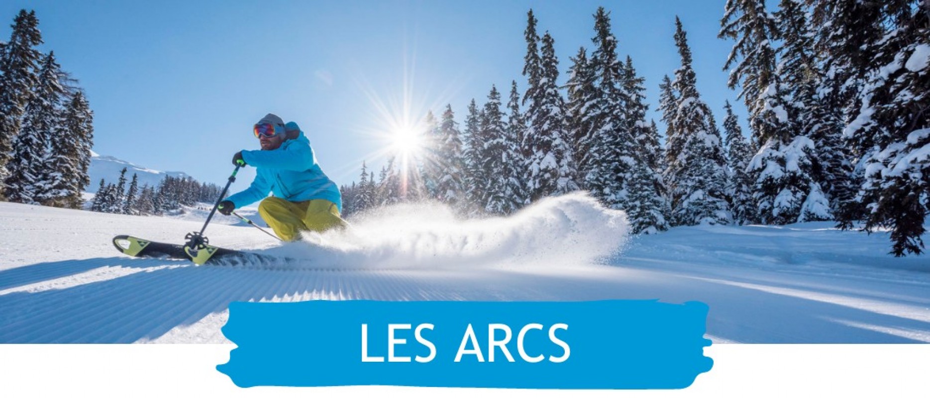 Les Arcs 8 night ski train package