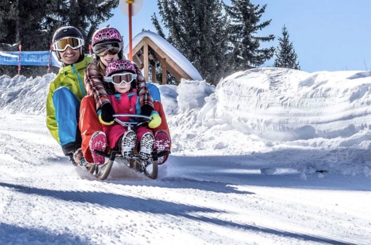 Les Arcs Family Sledging
