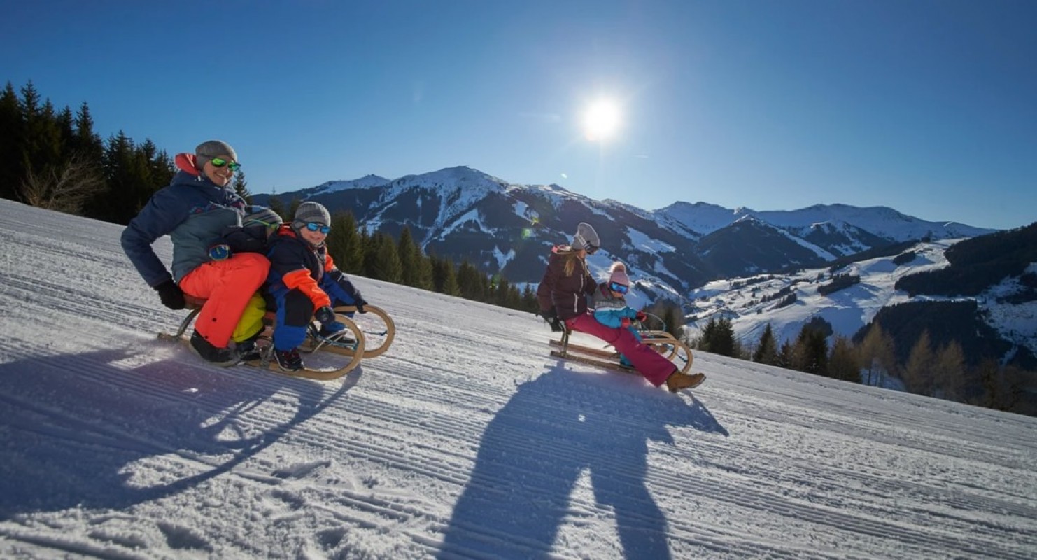 Tobogganing In Saalbach Tobogganing In Saalbach