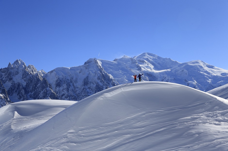 On the slopes of Chamonix 