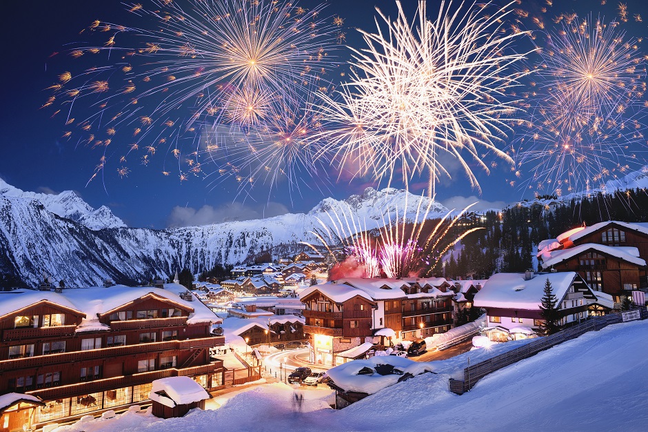 Fireworks in Courchevel 1650