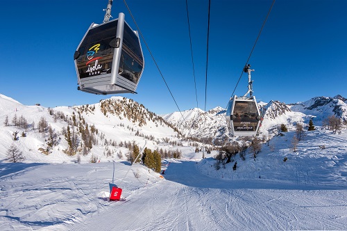 Gondola in the southern alps 